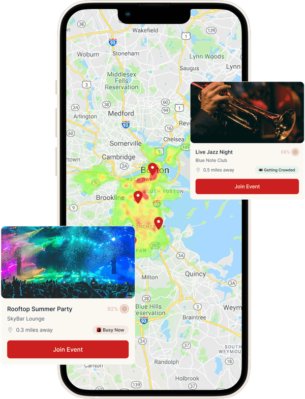 Heet app map interface